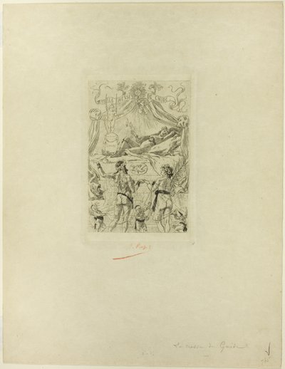 Frontyspis do La messe de Gnide autorstwa Félicien Rops
