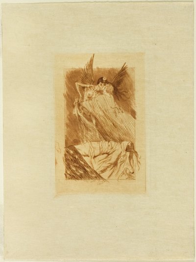 Frontyspis do martwych pocałunków autorstwa Félicien Rops