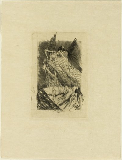 Frontyspis do martwych pocałunków autorstwa Félicien Rops
