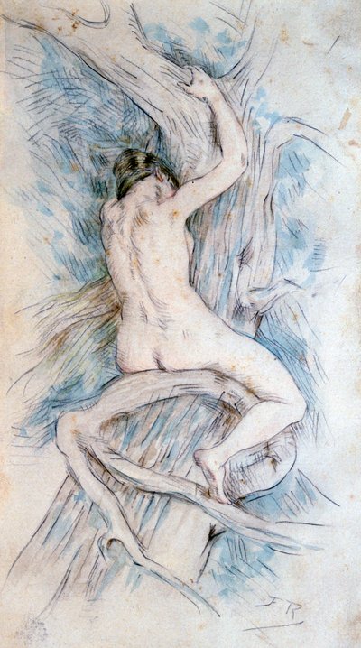 Hamadriada, ok. 1850-1898. autorstwa Félicien Rops