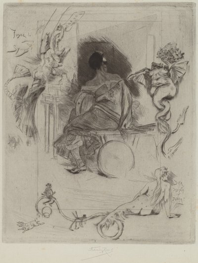 Ostatnia Maja, 1880 r. autorstwa Félicien Rops
