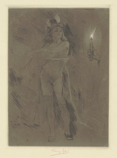 Zemsta kobiety autorstwa Félicien Rops