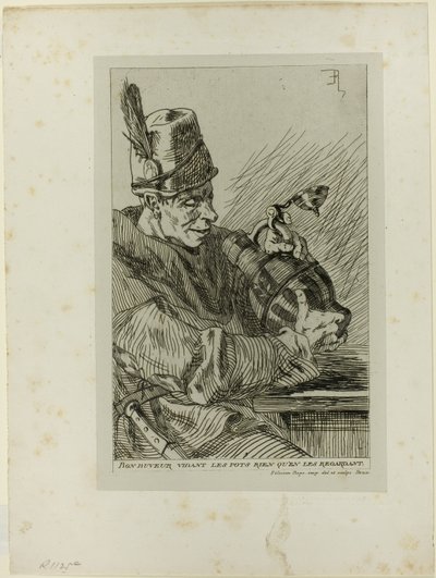 Pijący autorstwa Félicien Rops