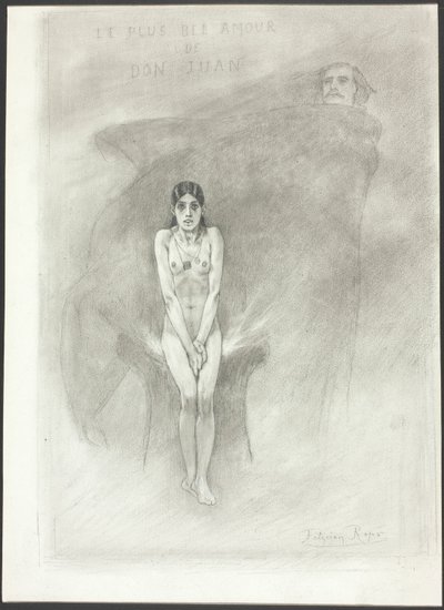 Największa miłość Don Juana autorstwa Félicien Rops