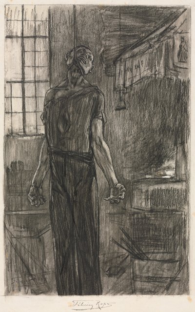 Wisielec w kuźni autorstwa Félicien Rops