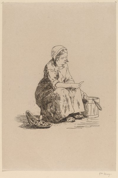Mała obieraczka do ziemniaków Mała obieraczka do ziemniaków. autorstwa Félicien Rops