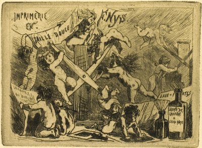 Prasa autorstwa Félicien Rops