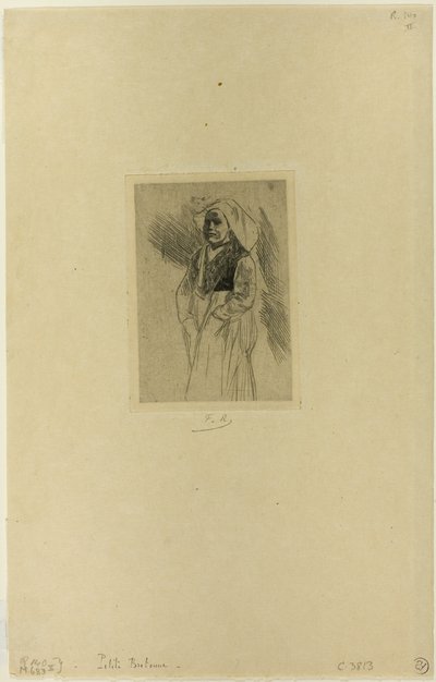 Młoda Bretońska Kobieta autorstwa Félicien Rops