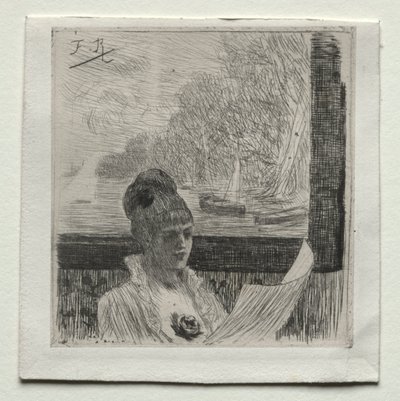 Młoda kobieta. autorstwa Félicien Rops