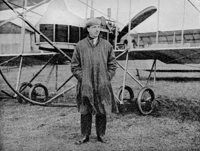 Wyścig lotniczy Londyn-Manchester: Pan Jack Alcock i jego dwupłatowiec Maurice Farman, 1914 1934 autorstwa Flight Photo