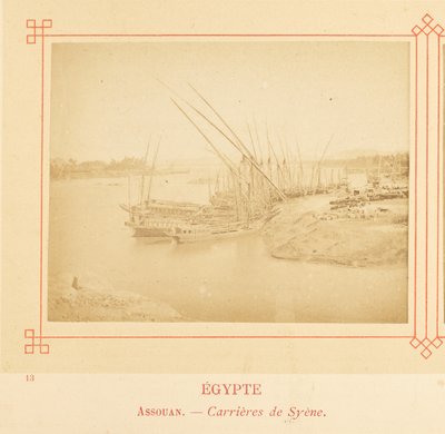 Asuan. - Kamieniołomy Syene. autorstwa Félix Bonfils