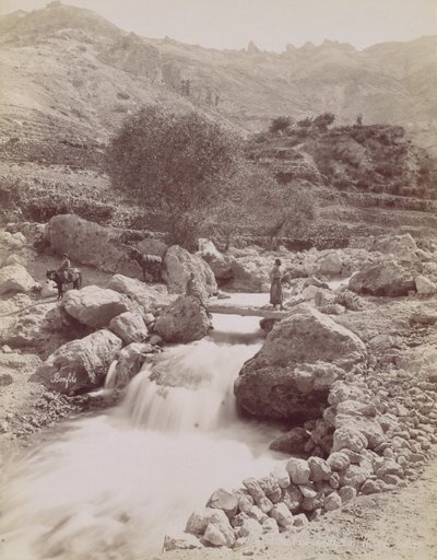 Cours du Kadisha, Monte Lizbona, lata 60.-80., druk. 1870. autorstwa Félix Bonfils