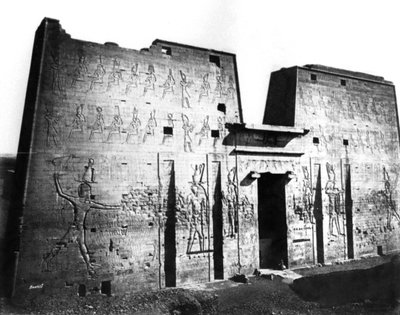 Edfu, Nubia, Egipt, 1878 autorstwa Félix Bonfils