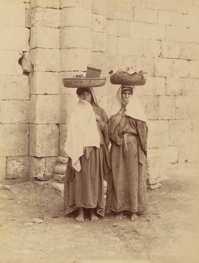 Kobiety z Siloé, Palestyna autorstwa Félix Bonfils