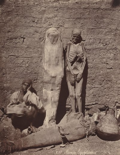 Momies Egyptiennes Mumie Egipskie, ok. 1930 r. 1870. autorstwa Félix Bonfils