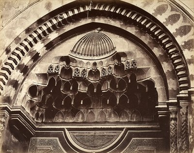Relief niszy, Egipt autorstwa Félix Bonfils