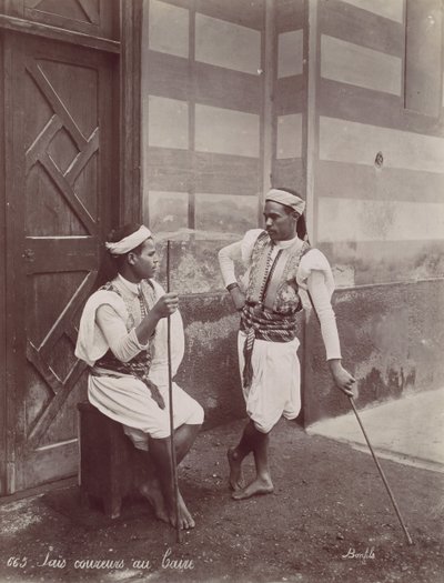 Poznaj biegaczy w Kairze, 1870. autorstwa Félix Bonfils