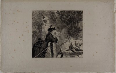 W Ogrodzie Zoologicznym, drugi talerz autorstwa Félix Henri Bracquemond