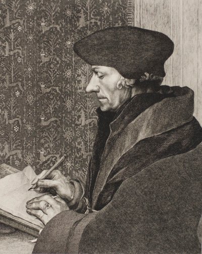Erasmus autorstwa Félix Henri Bracquemond