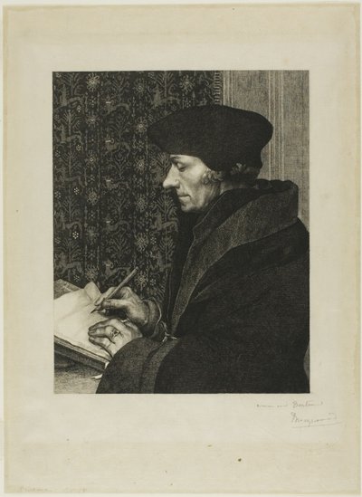 Erasmus autorstwa Félix Henri Bracquemond