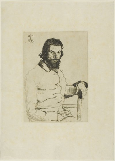 Portret Meryona autorstwa Félix Henri Bracquemond