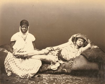 Mauretańska kobieta ze swoją służącą autorstwa Félix Jacques Moulin
