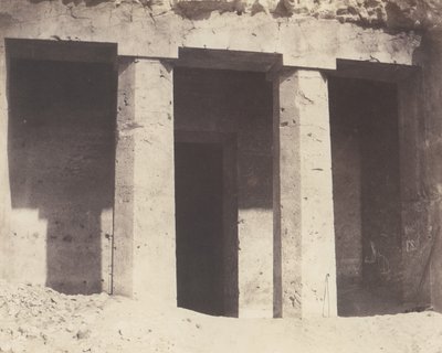 Béni-Haçan, Architektura hipogejska - Grób Amonei, 1851-52, wydrukowany w latach 1853-54. autorstwa Félix Teynard