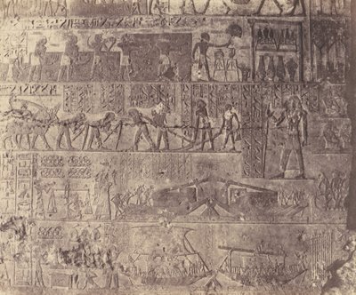 El-Kab éléthya, Architektura hipogejska - Grób Phapé - Rzeźba..., 1851-52, wydrukowany w latach 1853-54. autorstwa Félix Teynard