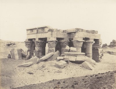 Kôm-Ombou Ombos, Widok ogólny ruin, 1851-52, druk 1853-54. autorstwa Félix Teynard