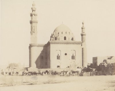 Le Kaire, Meczet Sułtana Haçana le Tombeau, 1851-52, druk 1853-54. autorstwa Félix Teynard