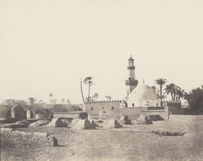 Souâdj, muzułmański cmentarz i grób Mouràd-Beya, 1851-52, wydrukowany w latach 1853-54. autorstwa Félix Teynard