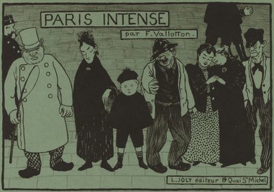 Okładka albumu Paris Intense, 1894. autorstwa Félix Vallotton