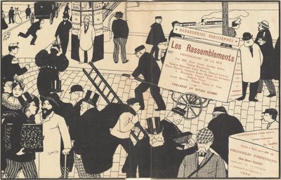 Obwoluta dla "Les Rassemblements" autorstwa Félix Vallotton