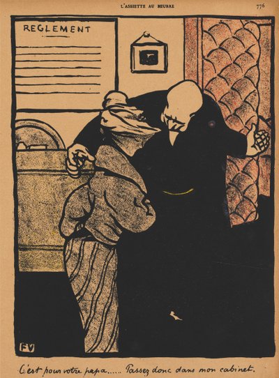 Zbrodnie i kara XIX, 776: Chodzi o twojego ojca autorstwa Félix Vallotton