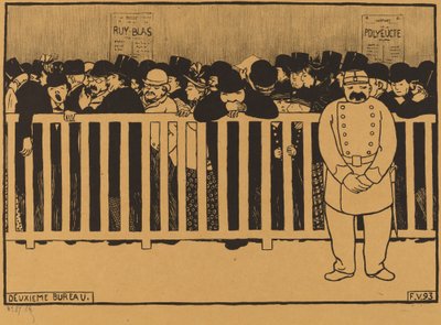 Drugie biuro (kasa biletowa) autorstwa Félix Vallotton