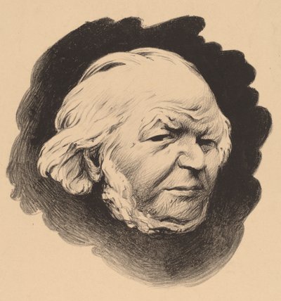 Henri Daumier (Honor Daumier) autorstwa Félix Vallotton