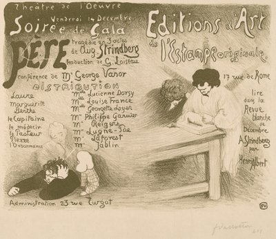 Ojciec: tragedia w 3 aktach do sierpnia. Strindberga, 1894. autorstwa Félix Vallotton