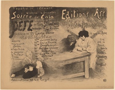 Ojciec: tragedia w 3 aktach do sierpnia. Strindberga, 1894. autorstwa Félix Vallotton