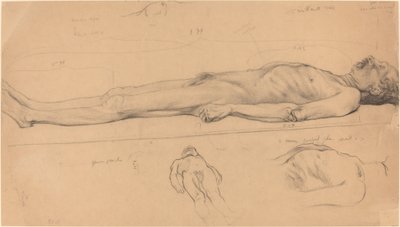 Studium zwłok martwego Chrystusa, 1893. autorstwa Félix Vallotton
