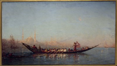 Konstantynopol, kajuta sułtanki, między 1880 a 1890 r. (olej na płótnie) autorstwa Félix Ziem