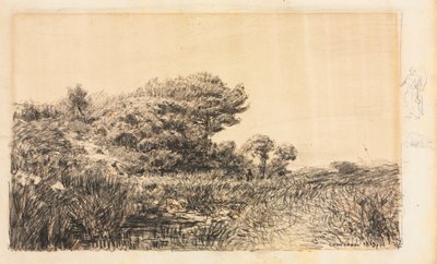 Edge of Marsh w Couronne, 1863. autorstwa Félix Ziem