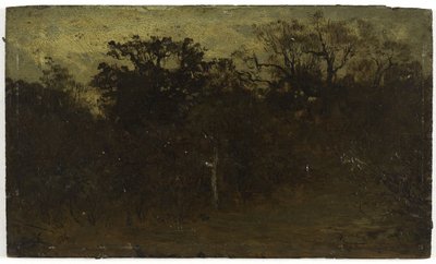 Leśny zakątek, między 1850 a 1860 (olej na drewnie) autorstwa Félix Ziem