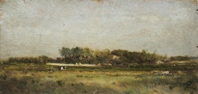 Saint-Ouen, 2. połowa XIX wieku (olej na drewnie) autorstwa Félix Ziem