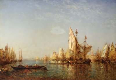 Wysyłka na Canale Grande, Wenecja, autorstwa Félix Ziem