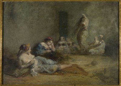 Harem, między 1855 a 1856 (olej na drewnie) autorstwa Félix Ziem