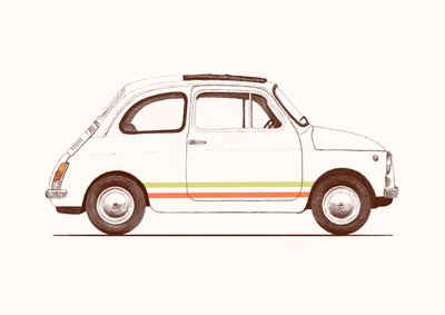 Cinquecento, 2023 (ołówek i cyfrowo) autorstwa Florent Bodart