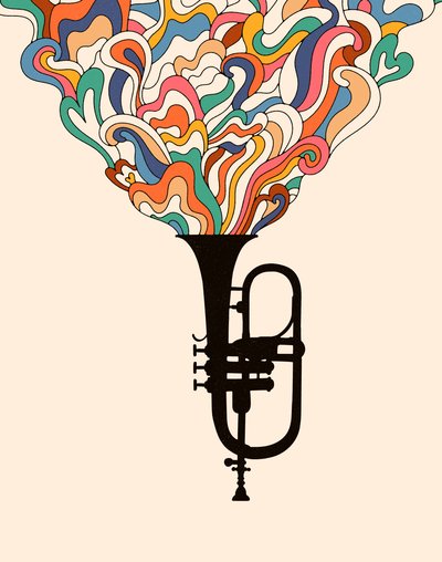Jazz, 2024 (cyfrowy) autorstwa Florent Bodart