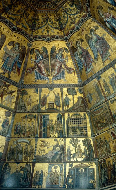 Mozaika na sklepieniu baptysterium św. Jana we Florencji (mozaika) autorstwa Florentine School