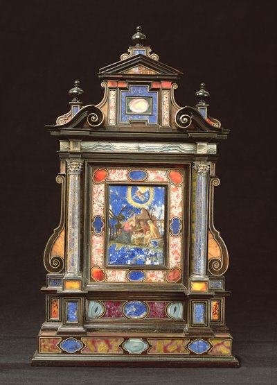 Ołtarz przenośny z szopką florencką (pietra dura) autorstwa Florentine School