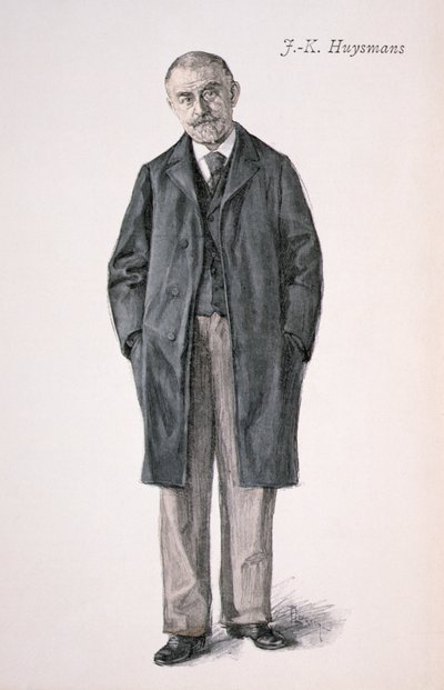 Joris Karl Huysmans (1848-1907) z „La Revue Illustre” autorstwa Florian